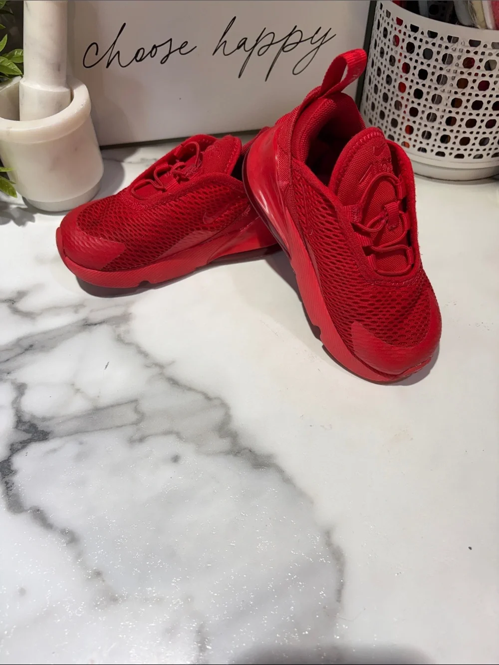Nike Kids Red Mesh Slip-On Sneakers